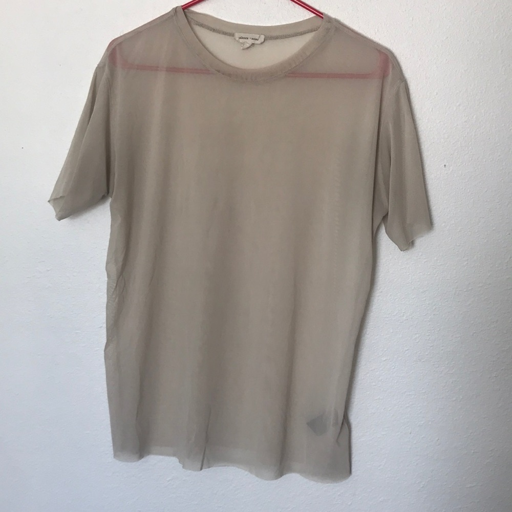 Sheer plain shirt